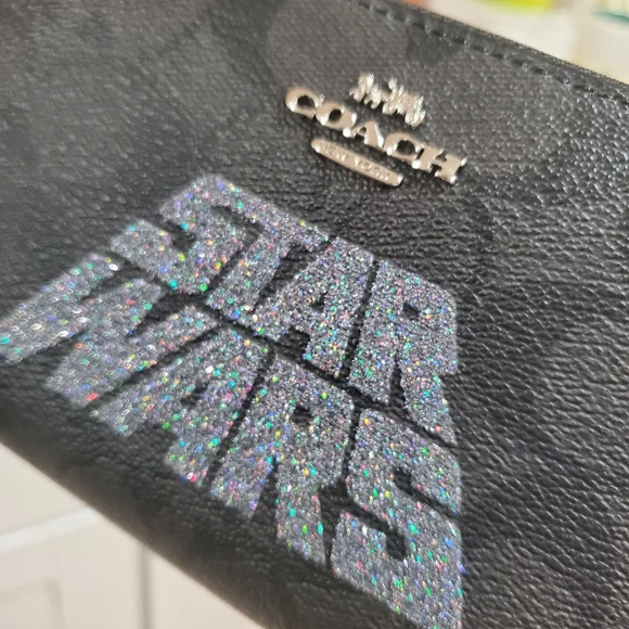 COACH Star Wars Accordion Wallet In signature Canvas With Motif